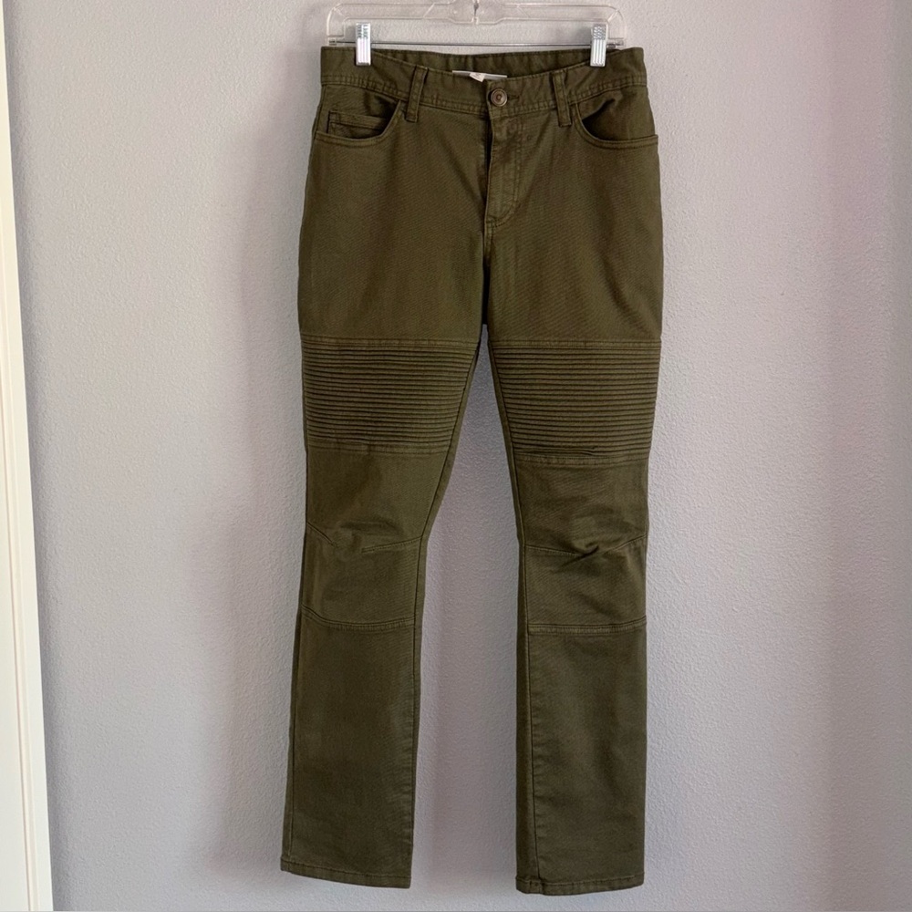 Sun + Stone Mens Size 30X30 Green Slim Fit Kilmister Articulated Moto Jeans